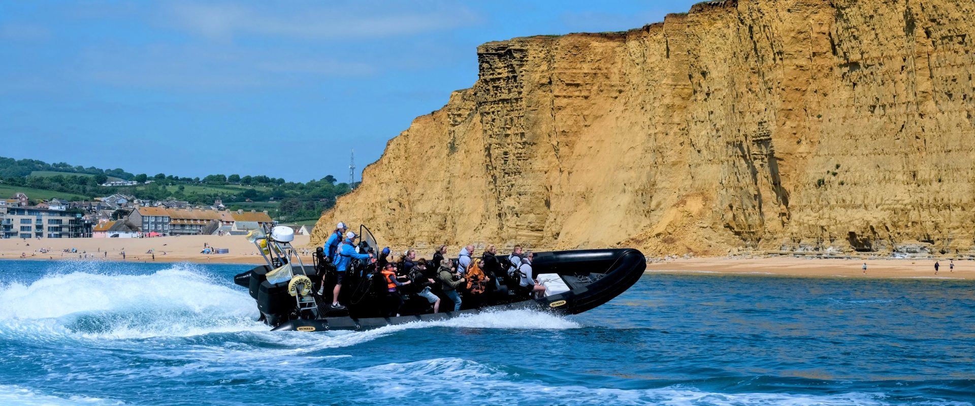 rib-boat-blast-west-bay-jurassic-coast